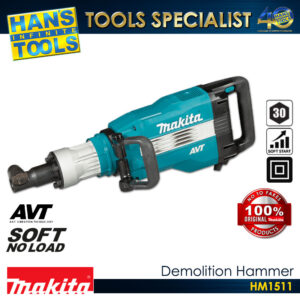 Makita HM1511 Demolition Hammer /Electric Breaker 48.9j 30mm Hex Shank 1900W