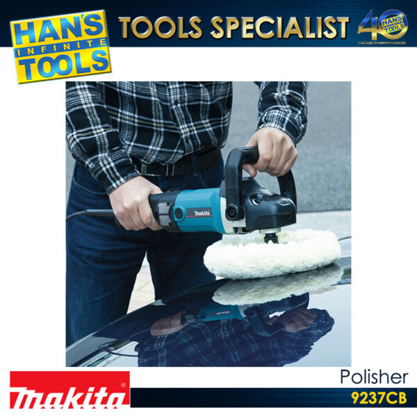 Makita 9237CB Polisher 180mm (7") 1200W - HANS INFINITE TOOLS