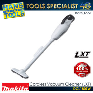 Makita DCL180ZW Cordless Vacuum Cleaner 650ml LXT 18V (WHITE) [Bare Tool only]