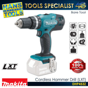 Makita DHP453Z Cordless Hammer Drill 13mm (1/2") 38Nm 18V LXT (Bare Tool only)