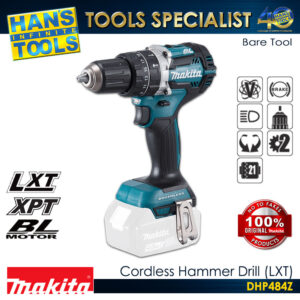Makita DHP484Z Cordless Hammer Drill (Brushless) 13mm (1/2") 60Nm (530 in-lbs) 18V LXT (Bare Tool only)
