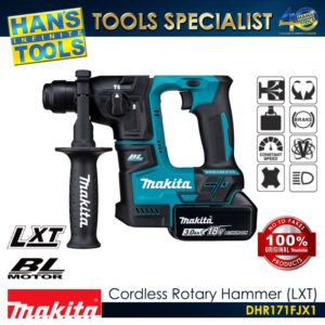 Makita DHR171FJX1 Cordless Rotary Hammer SDS Plus 17mm (11/16") LXT 18V [Kit Set]