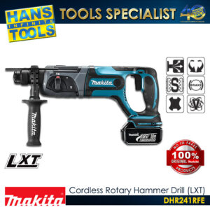 Makita DHR241RFE Cordless Rotary Hammer Drill SDS Plus 20mm (13/16") LXT 18V [Kit Set]