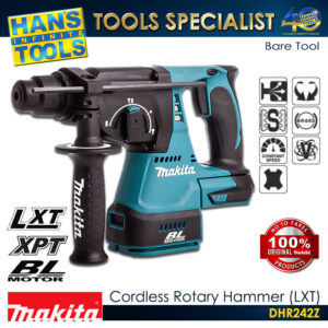 Makita DHR242Z Cordless Rotary Hammer SDS Plus 24mm (15/16") LXT 18V (Bare Tool only)