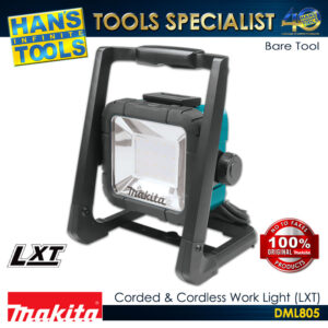 Makita DML805 750 Lumens Corded & Cordless 20 LED Work Light AC/18V LXT (Battery and Charger are sold separately)