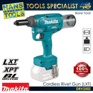 Makita DRV250ZSET Cordless Rivet Gun 30mm (1-3/16") 20kn (4500lbs) LXT 18V [Kit Set]