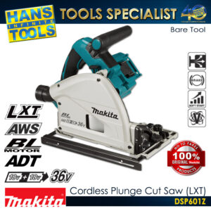 Makita DSP601Z Cordless Plunge Cut Saw 165mm (6-1/2") LXT 18V (Bare Tool only)