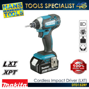 Makita DTD152RF Cordless Brushless Impact Driver 165Nm LXT 18V [Kit Set]