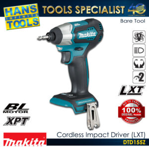 Makita DTD155Z Cordless Impact Driver 140Nm 18V (Brushless) DC Motor (Bare Tool only)