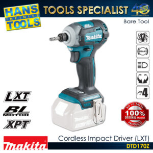 Makita DTD170Z Cordless Impact Driver 175Nm 4-Speed LXT 18V (Bare Tool only)