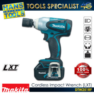 Makita DTW251RF Cordless Impact Wrench 12.7mm (1/2") 230Nm LXT 18V [Kit Set]