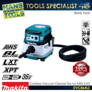 Makita DVC864LZ Cordless Brushless Vacuum Cleaner 8L LXT 18V x2 (36V) [Bare Tool only]