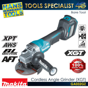 Makita GA032GZ Cordless Angle Grinder (Brushless) Paddle Switch (5") 125mm XGT 40Vmax (Bare Tool)