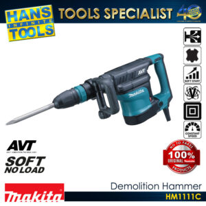 Makita HM1111C Demolition Hammer 11.2J SDS Max Shank 1300W