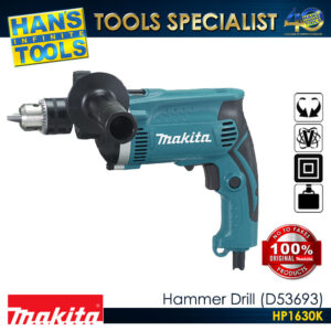 Makita HP1630KSET Hammer Drill 16mm (5/8") 710W