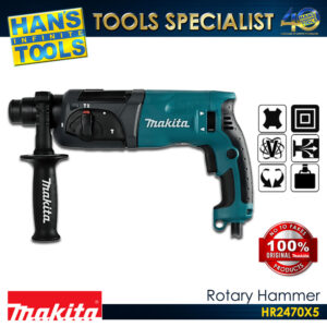 Makita HR2470X5 Rotary Hammer SDS-Plus 24mm (15/16") 780W