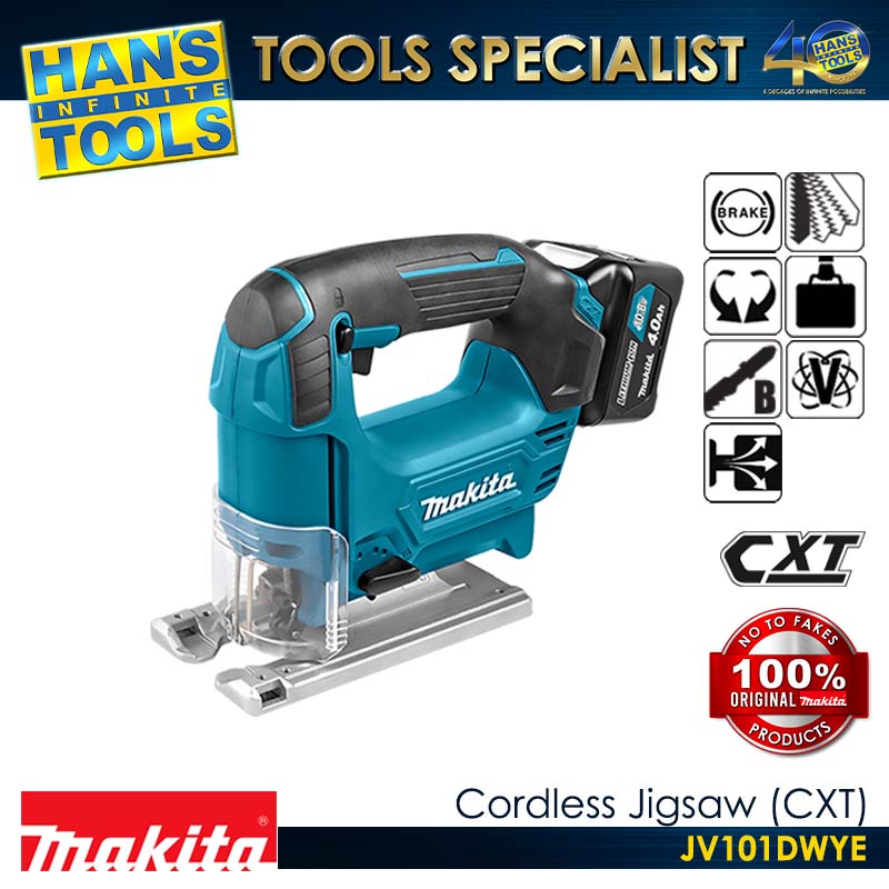 Makita JV101DWYE Cordless Jigsaw CXT 12Vmax [Kit Set]