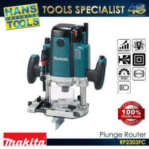 Makita RP2303FC Plunge Router 12mm, 12.7m (15/32", 1/2″) 2,100W