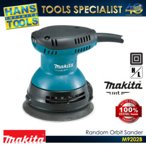 Makita M9202B Random Orbit Sander with Velcro Sanding Disc 240W