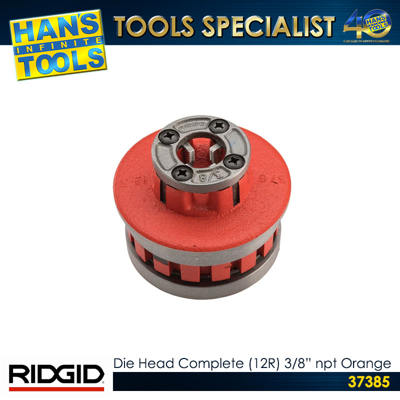 Ridgid No. 12-R Die Head complete with Alloy Dies