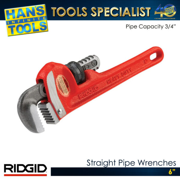 Pipe Range Tools Ridgid Straight Pipe Wrench - HANS INFINITE TOOLS