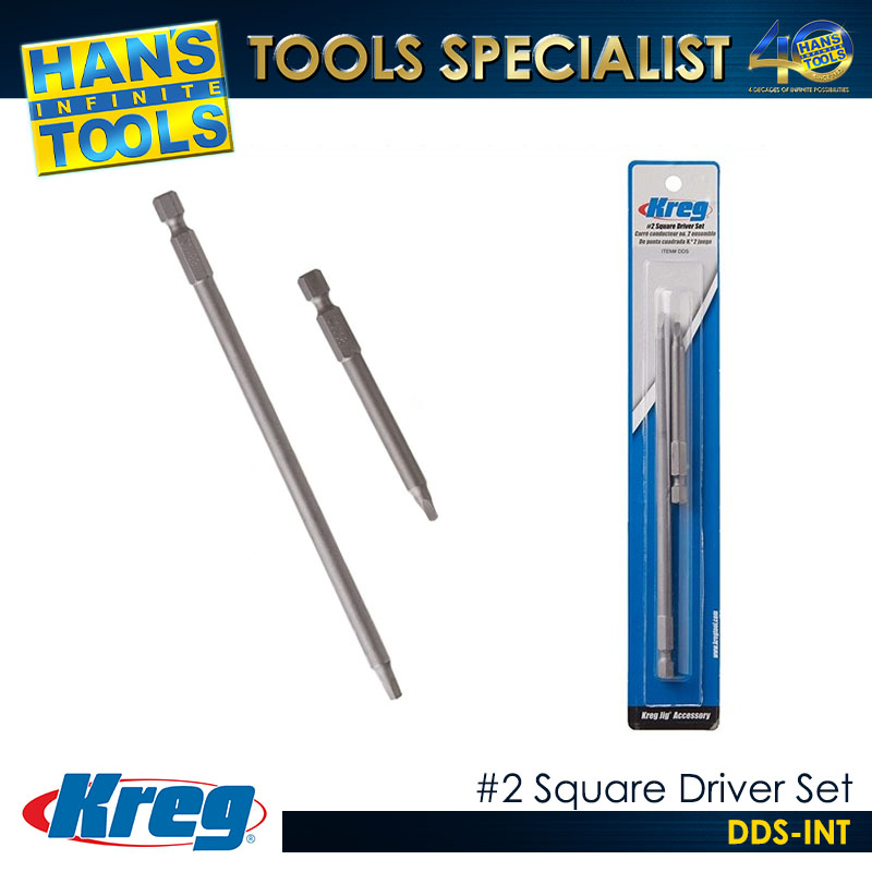 Kreg DDS-INT #2 Square Driver Set 3"&6"