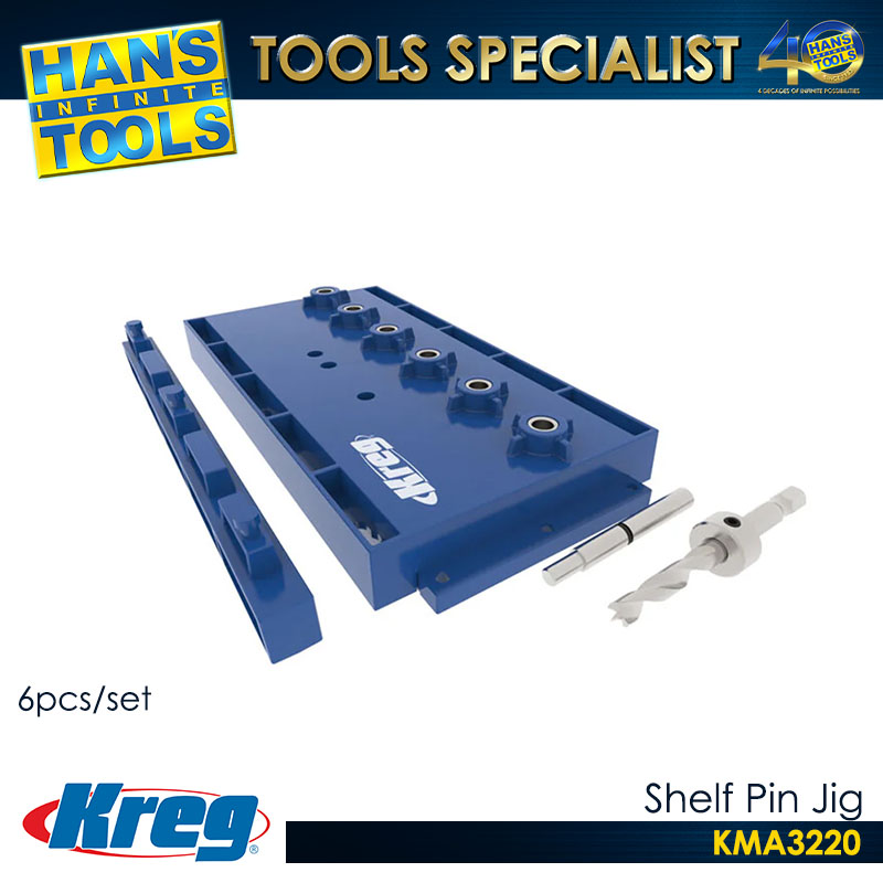 Kreg KMA3220 Shelf Pin Jig 5mm Bit