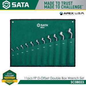 SATA SC08023 11pcs. FP D-Offset Double Box Wrench Set