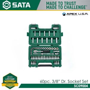 SATA SC09004 Socket Set 60Pc. 3/8" Drive
