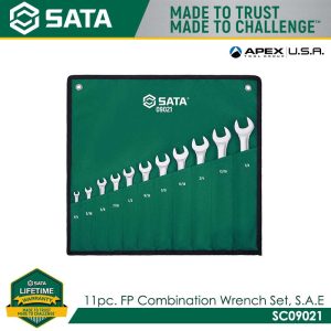 SATA SC09021 11pc. FP Combination Wrench Set, S.A.E