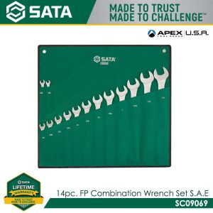 SATA SC09069 14pc. FP Combination Wrench Set, S.A.E