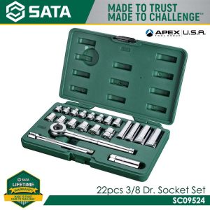 SATA SC09524 22pc. 3/8" Dr. Socket Set