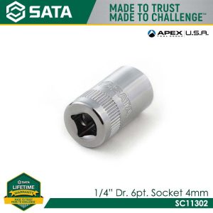 SATA 1/4" Dr. 6pt. Socket
