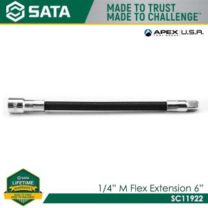 SATA SC11922 1/4"M Flexible Extension Bar 6"