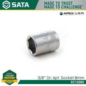 SATA 3/8" Dr. 6pt. Socket