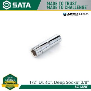 SATA 1/2" Dr. 6pt. Deep Socket