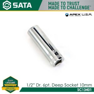 SATA 1/2" Dr. 6pt. Deep Socket
