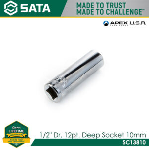 SATA 1/2" Dr. 12pt. Deep Socket