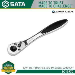 SATA SC13970 1/2" Dr. Offset Quick Release Ratchet