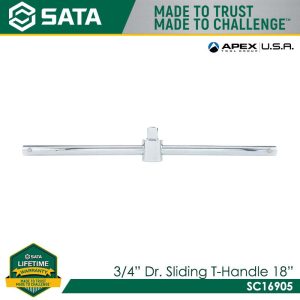 SATA SC16905 3/4" Dr. Sliding T-Handle 18"