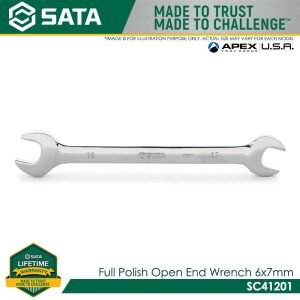 SATA Full Polish Open End Wrench