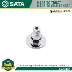 SATA Ratcheting Wrench Socket Adapters w/QR