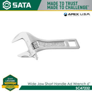SATA Wide Jaw Short Handle Ad Wrench