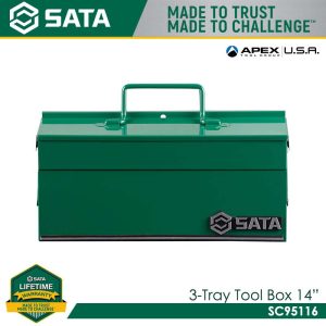 SATA SC95116 3-Tray Tool Box 14"