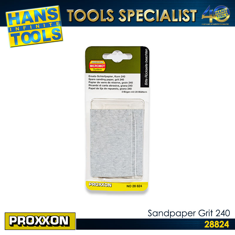 Proxxon Sandpaper Grit 240 [28824]
