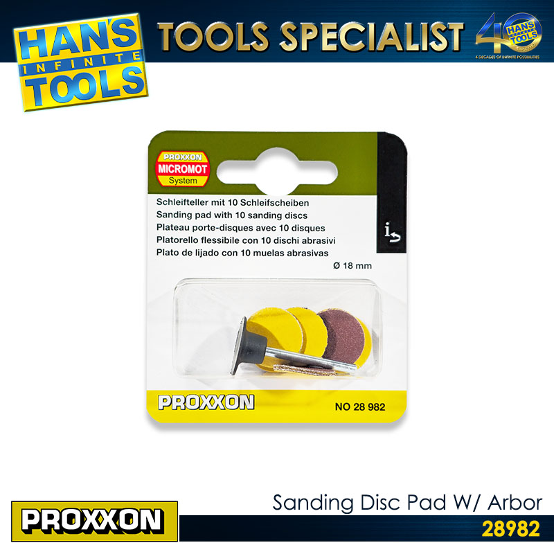 Proxxon Sanding Disc pad with Arbor [28982]
