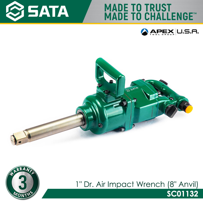 SATA SC01132 1" Dr. Air Impact Wrench (8" Anvil) - Image 3