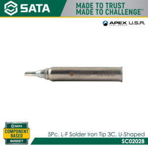 SATA SC02028 5Pc. L-F Solder Iron Tip, 3C, U-Shaped