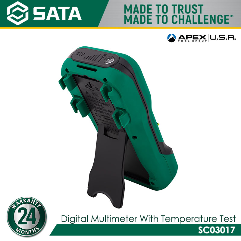SATA SC03017 Digital Multimeter with Temperature Test - Image 3