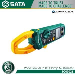 SATA SC03026 Wide Jaw AC/DC Clamp Meter